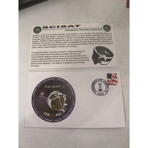 SCISAT-1 Canadian Space Agency Envelope with postmark & stamp NASA Rare